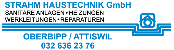 Logo Strahm Haustechnik GmbH Oberbipp, Bern (BE)